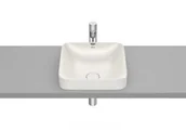 Umywalki - Roca A32753R650 INSPIRA SQUARE Umywalka blatowa 370x370 H75 FINECERAMIC BEŻ - miniaturka - grafika 1