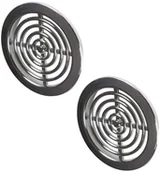 Drzwi wewnętrzne - Awenta Osłona wentylacyjna  Mini 45 x 52 mm srebrna 2 szt. - miniaturka - grafika 1