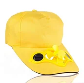 Gadżety dla niej i dla niego - Froster Czapka z wiatraczkiem - Żółty GAD00235 - miniaturka - grafika 1