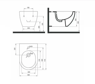 Deante Peonia Miska bidetowa CDE_NBPW - Bidety - miniaturka - grafika 2