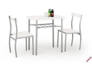Halmar ZESTAW LANCE STÓŁ+2 KRZESŁA MDF/STAL BIAŁY V-CH-LANCE-ZESTAW-BIAŁY - Stoły z krzesłami - miniaturka - grafika 2