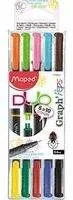 Maped  Cienkopis Graph Peps Duo dwustronny 5=10 kolorów - Długopisy - miniaturka - grafika 2