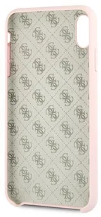 Guess Silicone - Etui iPhone Xs Max różowy GUHCI65LSGLLP - Etui i futerały do telefonów - miniaturka - grafika 4