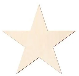 PartyShow Drewniane scrapki gwiazdy - 10 szt DD-SCR04 - Pozostałe akcesoria świąteczne - miniaturka - grafika 2