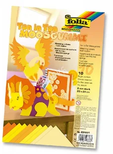 BRINGMANN Arkusze piankowe, 20x29cm, MIX ŻÓŁTY -10ark. - Zabawki kreatywne - miniaturka - grafika 4