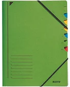 Teczki i skoroszyty - Leitz 39070055 teczka, 7 przegródek, karton kolorowy, zielony 3907-00-55 - miniaturka - grafika 1