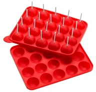 Formy do ciast - Premier Housewares Premier housewares forma do pieczenia z myślą o Cake Pops silikonowe wpuszczone 20 Czerwony 0805238 - miniaturka - grafika 1