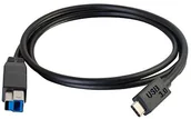 Kable komputerowe i do monitorów - C2G Kabel do drukarki USB 3M, USB-C na USB-B 3.0 (USB 3.1 Gen 1) przewód C na B. Kompatybilny z drukarkami i skanerami od HP, Epson, Brother, Samsung, Cannon i wszystkimi innymi urządzeniami USB C/B 88867 - miniaturka - grafika 1