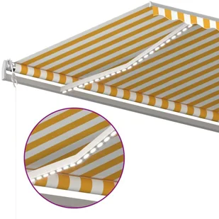 VidaXL Lumarko Automatycznie zwijana markiza, LED i czujnik wiatru, 600x350 cm 3069052 VidaXL - Markizy - miniaturka - grafika 14