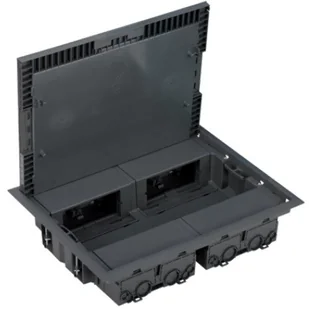 kontakt-simon Simon Connect Puszka KF podłogowa kątowa 8xK45 + 4xK45/2 szara KF400/1 KF400/1 - Kanały kablowe - miniaturka - grafika 2