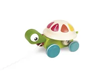 Zabawki interaktywne dla dzieci - Janod JANOD j08236  zigolos po Tier żółw wyciągnięciem J08236 - miniaturka - grafika 1