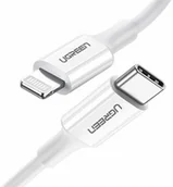 Kable - UGREEN kabel przewód MFi USB Typ C - Lightning 3A 1.5 m biały (US171) 60748 - miniaturka - grafika 1