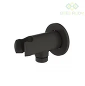 Akcesoria hydrauliczne - Oltens Oltens Hvita przyłącze kątowe z uchwytem okrągłe czarny mat 39304300 - miniaturka - grafika 1