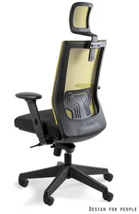 Fotel biurowy, krzesło biurowe Unique Fotel Ergonomiczny NEZ - 6 kolorów kółka do parkietów ciemny szary - Fotele i krzesła biurowe - miniaturka - grafika 10