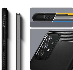 Spigen Etui Rugged Armor do Samsung Galaxy A52s A52 LTE 5G Matte Black ACS02315 - Etui i futerały do telefonów - miniaturka - grafika 8