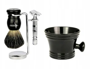Zestaw Do Golenia Pędzel Stojak Maszynka Żyletki - Zestawy kosmetyków męskich - miniaturka - grafika 6
