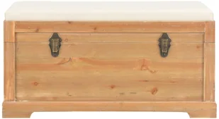 vidaXL Skrzynia ze schowkiem, siedzisko z poduszką, 80x40x40 cm, MDF - Inne meble do salonu - miniaturka - grafika 2