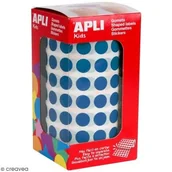 Scrapbooking - APLI 946005  rolka okrągłe naklejki 10.5 MM Niebieski 4852 - miniaturka - grafika 1