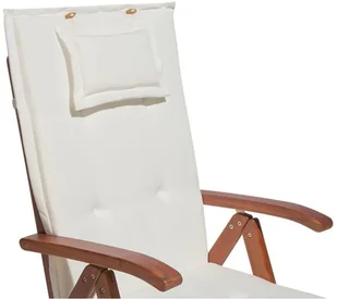 Beliani Zestaw 2 poduszek na krzesła ogrodowe kremowy TOSCANA - Poduszki ogrodowe - miniaturka - grafika 6