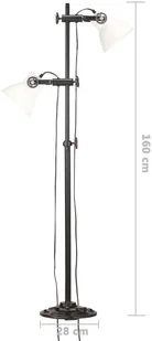 vidaXL Lumarko Lampa podłogowa z 2 kloszami - Lampy sufitowe - miniaturka - grafika 37