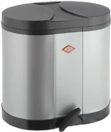 Kosze na śmieci - Wesco pojemnik ze standardem Oeko-2 X 10 litrów, ze stali nierdzewnej, jeden rozmiar 170611-11 - miniaturka - grafika 1
