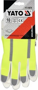 Yato RĘKAWICE OCHRONNE ODBLASKOWE ROZM 10 YT-74670 - Rękawice robocze - miniaturka - grafika 2