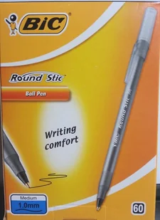 BIC Długopis Round Stick Medium czarny 893213 - Długopisy - miniaturka - grafika 4