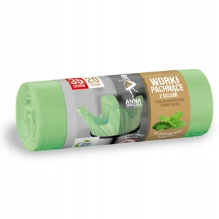 Anna Zaradna Worki na śmieci z uszami zapach Miętowy 35L 20szt - Worki na śmieci - miniaturka - grafika 3