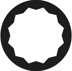 BAHCO klucz oczkowy, calowy M3.7/8 do pobijania [7444SG-Z-3.7/8] 7444SG-Z-3.7/8 - Klucze i nasadki - miniaturka - grafika 2