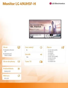 LG 49UH5F-H - Monitory reklamowe i wyświetlacze - miniaturka - grafika 7