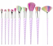 Pędzle do makijażu - Pędzle Brylantowe Zestaw Do Makijażu 10 Szt. - miniaturka - grafika 1