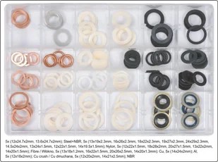 Yato PODKŁADKI DO KORKÓW SPUSTOWYCH ZESTAW 120 SZTUK - Narzędzia warsztatowe Yato PODKŁADKI DO KORKÓW SPUSTOWYCH ZESTAW 120 SZTUK - Narzędzia warsztatowe - miniaturka - grafika 2