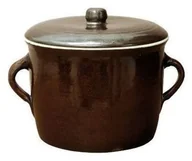 Pojemniki kuchenne - Biowin Kamionka Garnek prosty z pokrywką 5 litrów) 771206 - miniaturka - grafika 1