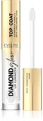 Błyszczyki do ust - Eveline KOLOROWKA Diamond Glow Lip Luminizer Błyszczyk Top Coat do ust z kwasem hialuronowym nr 01 4.5ml 127700 - miniaturka - grafika 1