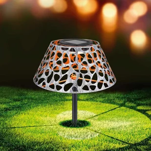 GLOBO Lampa solarna LED 33648, dekoracyjne tłoczenia - Lampy ogrodowe - miniaturka - grafika 3