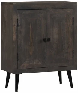 vidaXL Szafka z litego drewna mango, 60 x 30 x 76 cm - Komody - miniaturka - grafika 2