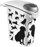 Pozostałe akcesoria dla psów - Curver Pojemnik na karmę CURVER, Czarne Pieski, 23 l - miniaturka - grafika 1