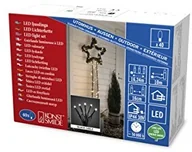 Pozostałe oświetlenie - Konstsmide 3810 100 Micro LED łańcuch świetlny, mroźny/na zewnątrz (IP44)/40 ciepłe białe diody/zewnętrzny transformator 30 V/czarny przewód 3810-100 - miniaturka - grafika 1