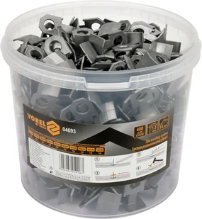 Vorel System klipsy do poziomowania płytek 400 szt w wiaderku 04693 ZYSKAJ RABAT 30 ZŁ 04693 - Narzędzia glazurnicze - miniaturka - grafika 4