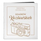 Albumy fotograficzne - NA Murrano Album Zdjęcia GRAWER Retro Aparat Prezent ALB-SC-WH-CO2-025 - miniaturka - grafika 1