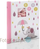 Albumy fotograficzne - Gedeon Album na zdjęcia dziecięce różowy słonik (20 stron pod folię) - miniaturka - grafika 1