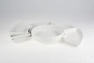 Miski i półmiski - Karolina Zestaw półmisków na przekąski Nora białe 6/7 - miniaturka - grafika 1