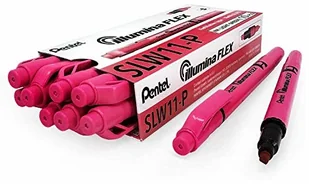 Pentel Illumina Flex Twin Tipped zakreślacz, różowy atrament, opakowanie 10 długopisów TJSpecial - Zakreślacze - miniaturka - grafika 2