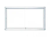 Gabloty - Allboards Gablota z przesuwnymi drzwiami 138x68 magnetyczna GS112A4PD - miniaturka - grafika 1