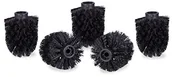 Akcesoria do wc - Relaxdays szczotka WC głowy w zestaw-częściowy, luźno 9,5 MM gwintowane szczotek do toalety, wymienna główka do szczotki o średnicy 8 cm, 2 kolory, czarny, 8  x  8  x  9 cm 10021025_46 - miniaturka - grafika 1