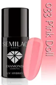Lakiery hybrydowe - Semilac Lakier Hybrydowy Semilac 033 Pink Doll - 7 Ml 4747 - miniaturka - grafika 1