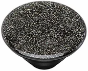 Uchwyty samochodowe do telefonów - PopSockets PopSockets PopTop - Wymienny krążek do uchwytów PopGrip -Glitter Black 801214 - miniaturka - grafika 1