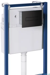 Omnires Fontana podtynkowy zestaw WC z miską + deską wolnoopadającą + przycisk czarny FONTANASETBPBL - Stelaże i zestawy podtynkowe do WC - miniaturka - grafika 4