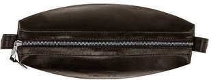 Kemer Elegancka skórzana kosmetyczka męska Brąz 9564-0 - Kosmetyczki, organizery i kuferki - miniaturka - grafika 4