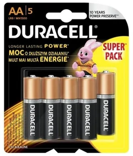 Duracell Bateria Basic LR6/AA LR6 4+1 LR6 4+1 - Baterie i akcesoria - miniaturka - grafika 2